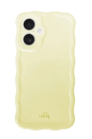xoxo Wildhearts Glossy Wavy Case Buttercup - iPhone 16 Plus coque Vente Flash