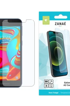 Affaire À Saisir Verre Trempé pour Samsung Galaxy A2 Core Transparent