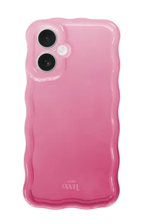 Petit Prix xoxo Wildhearts Glossy Wavy Case Pink Sorbet - iPhone 16 coque