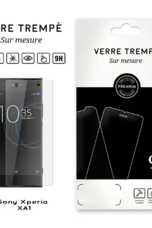 Verre Trempé pour Sony Xperia XA1 Transparent Livraison Gratuite