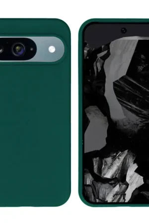 Quantité Limitée ShieldCase Google Pixel 9 coque en silicone (vert foncé)