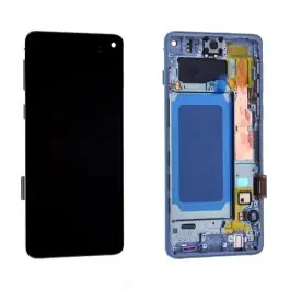 Vente Flash Écran Samsung Galaxy S10 (G973F) Vert Prisme + Châssis Reconditionné (PIEC)
