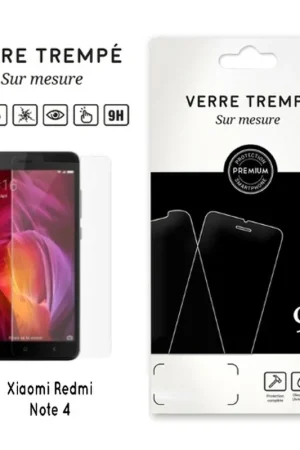 Verre trempé pour Xiaomi Redmi Note 4 Commander Vite
