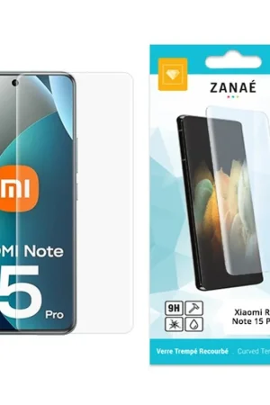 Verre trempé recourbé pour Redmi Note 15 Pro 4G transparent Dernier Modèle