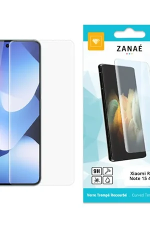 Super Prix Verre trempé recourbé pour Redmi Note 15 transparent