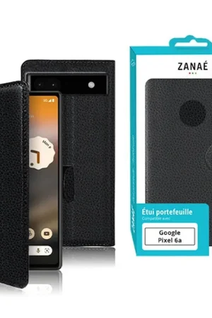 Zanae Wallet pour Google Pixel 6a Noir Expédié Aujourd’hui
