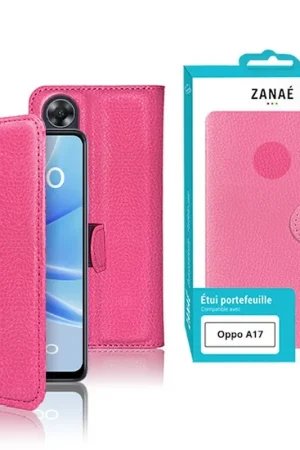 Zanae Wallet pour Oppo A17 - Fushia Offre Exclusive