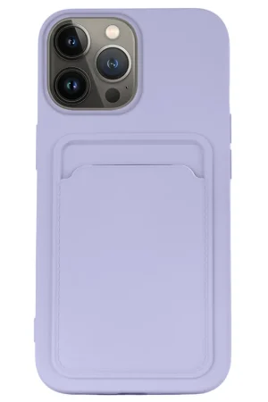 Offre Spéciale ShieldCase coque en silicone iphone 13 Pro avec porte-cartes (Violet)