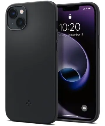 Commander Vite Spigen iPhone 14 Plus Siliconen Fit MagSafe coque (noir)