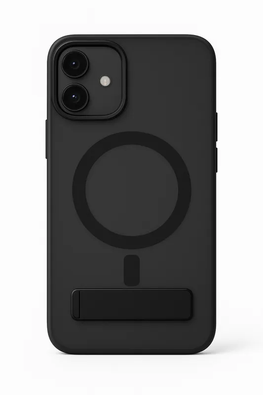 Coverzs iPhone 14 Pro matte MagSafe case avec debout (noir) Prix Cassé