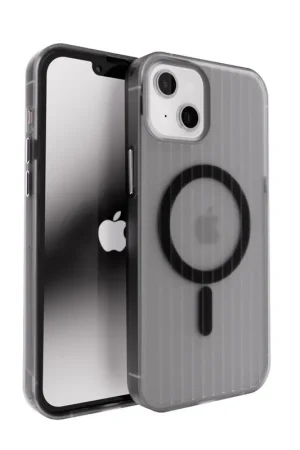 Offre Limitée Coverzs iPhone 14 Wavy hardcase avec Magsafe (noir)
