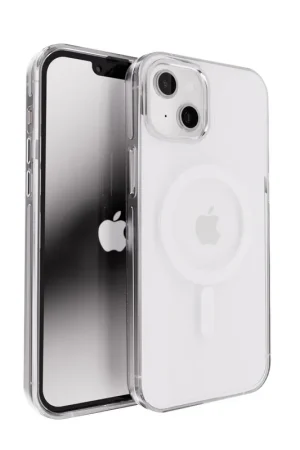 Coverzs iPhone 15 coque MagSafe Clear Metallic (argent) Prix Réduit