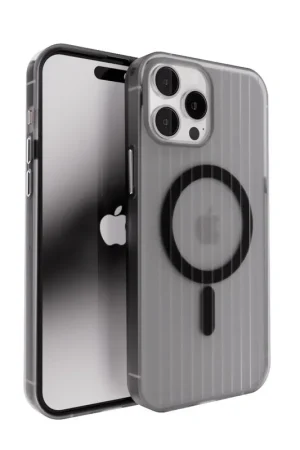Coverzs iPhone 15 Pro Max Wavy hardcase avec Magsafe (noir) Must-Have