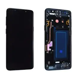 Prix Réduit Écran Samsung Galaxy S9 (G960F) Noir Carbone + Châssis Reconditionné (PIEC)