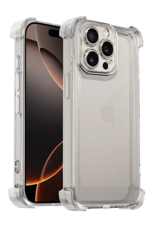 Ceezs iPhone 15 Pro Max TPU Shock case avec protection de la caméra (transparent) Livraison Express
