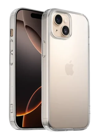 Ceezs iPhone 15 TPU Hybrid coque en silicone (transparent) Meilleur Choix