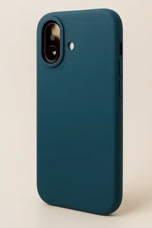 Vente Directe Coverzs iPhone 16 coque en silicone solide (bleu foncé)