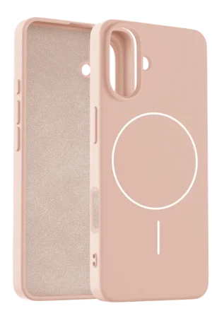 Coverzs iPhone 16 Plus coque MagSafe en silicone 'Slim' (rose clair) Prix Réduit