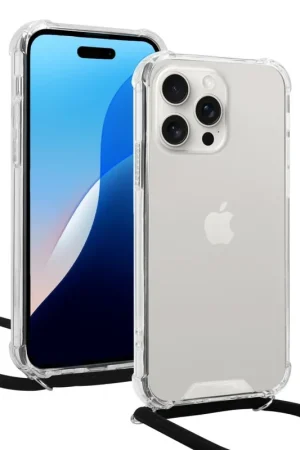 Meilleur Prix ShieldCase iPhone 16 Pro coque antichoc avec cordon (transparente)