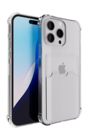Seulement Aujourd’hui ShieldCase iPhone 16 Pro coque antichoc avec porte carte (transparente)
