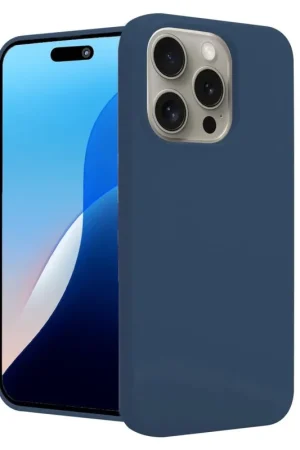 ShieldCase iPhone 16 Pro coque en silicone (bleu foncé) Offre Du Jour