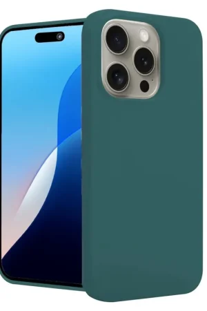 Promotion ShieldCase iPhone 16 Pro coque en silicone (vert foncé)