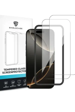 ShieldCase iPhone 16 Pro Tempered Glass Basic protecteur d'écran (2-Pack) Prix Choc