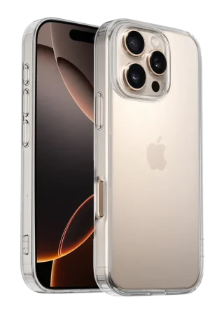 Ceezs iPhone 16 Pro Max TPU Hybrid coque en silicone (transparent) Populaire