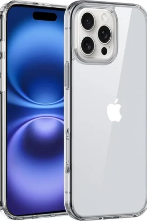 Ceezs iPhone 16 Pro TPU Hybrid coque en silicone (transparent) Meilleur Choix