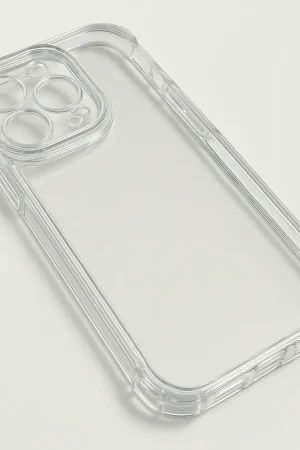 Dernier Modèle Ceezs iPhone 16 Pro TPU Shock case avec protection de la caméra (transparent)
