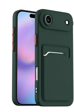 ShieldCase iPhone Air Back cover avec porte carte (vert foncé) Bon Plan