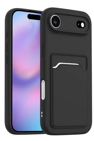 Top Vente ShieldCase iPhone Air coque en silicone porte carte (noir)