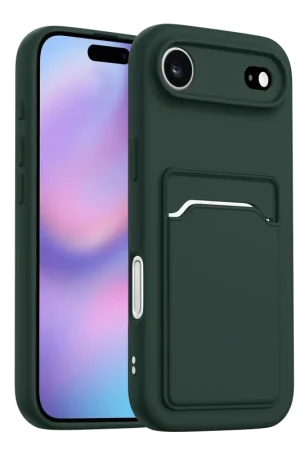 Prix Cassé ShieldCase iPhone Air coque en silicone porte carte (vert foncé)