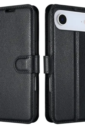 Offre Exclusive ShieldCase iPhone Air étui bibliothèque en cuir (noir)
