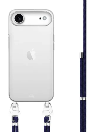 xoxo Wildhearts iPhone 17 Air - Navy Overload Coque en transparente avec cordon Certifié
