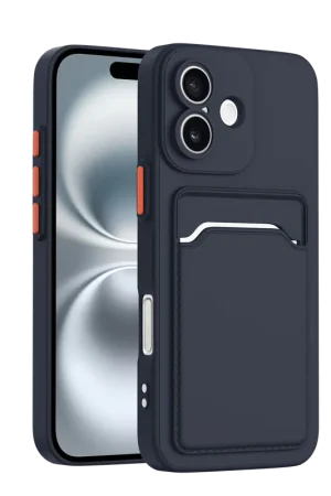 Prix Bas ShieldCase iPhone 17 Back cover avec porte carte (bleu foncé)