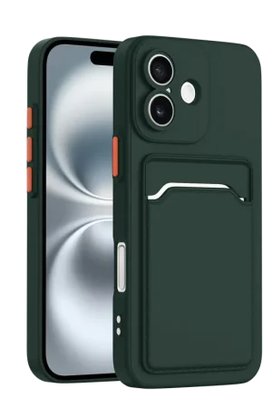 ShieldCase iPhone 17 Back cover avec porte carte (vert foncé) Commander Vite