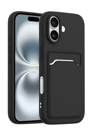 Acheter Direct ShieldCase iPhone 17 coque en silicone porte carte (noir)