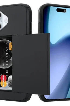 ShieldCase iPhone 17 coque porte-cartes avec curseur (noir) Produit De Marque