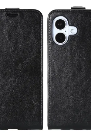ShieldCase iPhone 17 étui à rabat en cuir (noir) Paiement Sécurisé