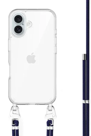 Pas Cher xoxo Wildhearts iPhone 17 - Navy Overload Coque en transparente avec cordon