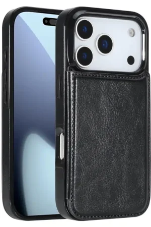 ShieldCase iPhone 17 Pro étui portefeuille (noir) Remise