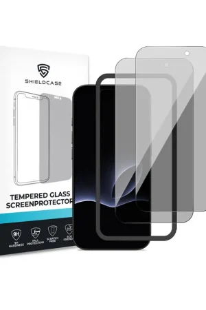 Prix Promo ShieldCase iPhone 17 Pro Max Tempered Glass Basic Privacy protecteur d'écran (2-Pack)
