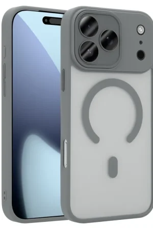 Coverzs iPhone 17 Pro Max coque mate MagSafe avec cache de caméra (gris) Soldes