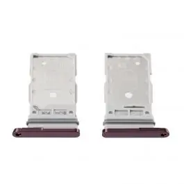 Prix Choc Tiroir SIM Samsung Galaxy S22 Ultra (S908B) Rouge Bordeaux (PIEC)