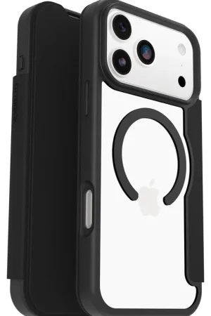 Otterbox iPhone 17 Pro Max React Folio MagSafe bookcase (transparent/noir) Nouvel Arrivage