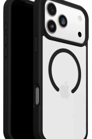 Expédition Rapide Otterbox iPhone 17 Pro Max React MagSafe coque (transparent/noir)