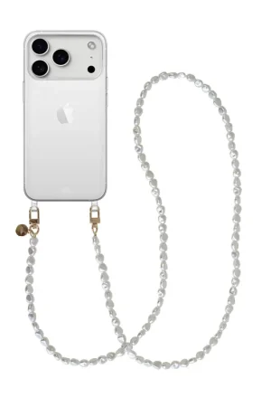 Nouvelle Collection xoxo Wildhearts iPhone 17 Pro - Pearlfection Coque en transparente avec cordon - long cordon