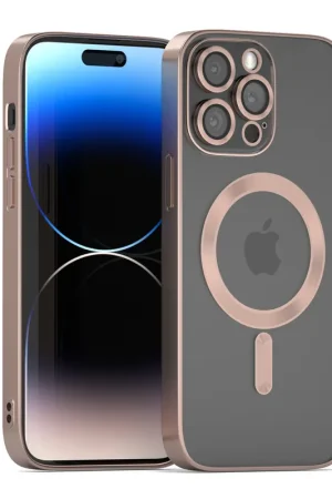 Coverzs Coque MagSafe avec cache de caméra iPhone 12 Pro Max (or rose) Certifié