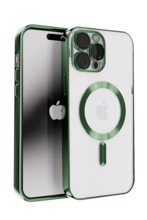 Meilleur Prix Coverzs Coque MagSafe avec cache de caméra iPhone 12 Pro (vert foncé)
